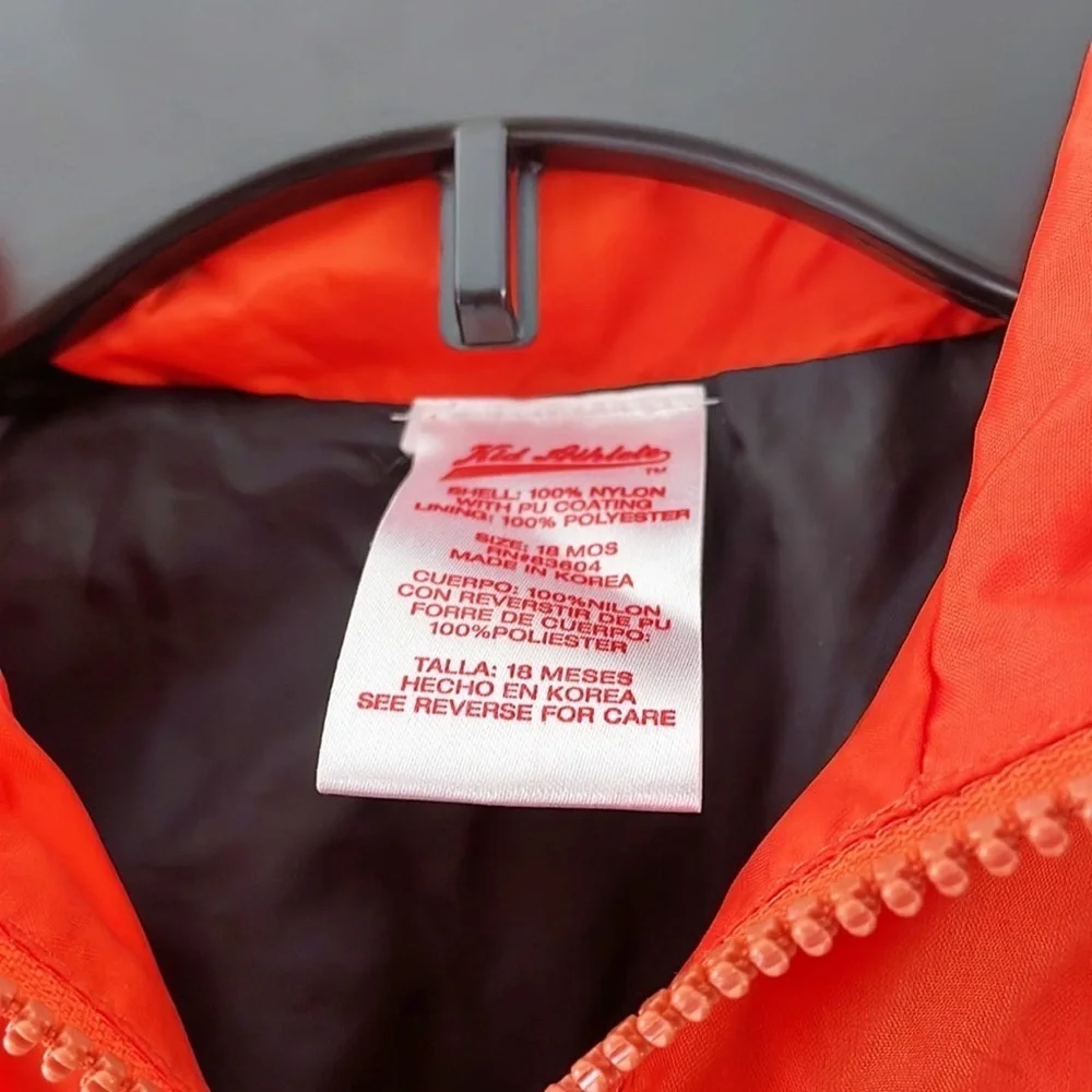 🌿Final Sale Beavers Orange &‎ Black Zipup Hooded Windbreaker Jacket